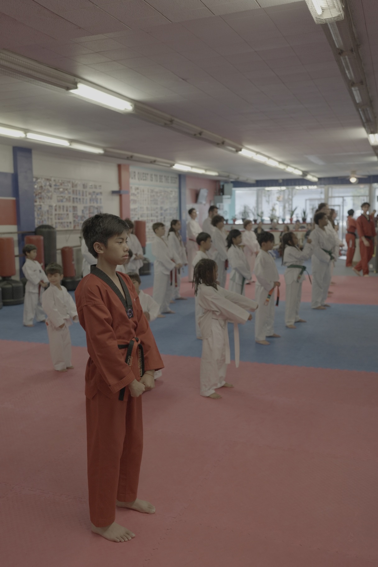 Students in formation