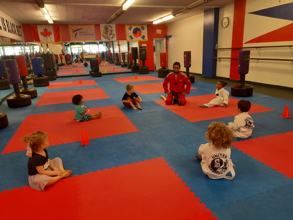 Participants in our after-school martial arts program